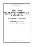 Giáo trình Nhận diện hệ thống điện, điện tử, công nghệ thông tin (Nghề Cơ điện tử Cao đẳng) - Trường Cao đẳng nghề Ninh Thuận