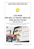 Giáo trình Lý thuyết thống kê (Nghề: Kế toán tin học - Trình độ: Trung cấp) - Trường Cao đẳng Cơ điện Xây dựng Việt Xô