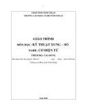 Giáo trình Kỹ thuật xung - số Cơ điện tử Cao đẳng Ninh Thuận (Trường Cao đẳng nghề Ninh Thuận)