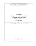 Giáo trình Điều khiển điện khí nén (Nghề Điện công nghiệp): Chuẩn Trung cấp - Trường Trung cấp GTVT Nam Định
