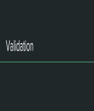 Lecture Applied data science: Validation