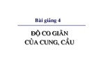 Bài giảng Kinh tế học vi mô: Độ co dãn của cung cầu dành cho chính sách công (2017)