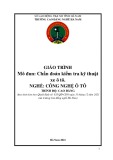 Giáo trình Chẩn đoán Kiểm tra Kỹ thuật Xe Ô tô (Nghề Công nghệ Ô tô Cao đẳng) - Trường Cao đẳng nghề Hà Nam (2021) chuẩn nhất