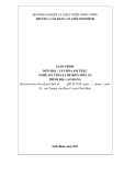 Giáo trình Văn hoá ẩm thực (Nghề: Kỹ thuật chế biến món ăn - Cao đẳng) - Trường Cao đẳng Cơ giới Ninh Bình (2021) chuẩn nhất