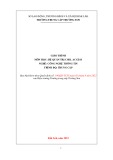 Giáo trình Hệ quản trị cơ sở dữ liệu Access (Nghề: Công nghệ thông tin - Trung cấp) - Trường Trung cấp Trường Sơn, Đắk Lắk