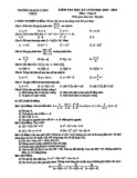 Đề thi học kì 1 Toán lớp 8 năm 2023-2024 - Trường THCS&THPT Marie Curie Hà Nội