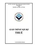 Giáo trình Thuế - Trường Cao đẳng Công nghệ TP HCM