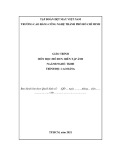 Giáo trình Biên tập ảnh (Nghề: Thiết kế đồ hoạ - Cao đẳng) - Trường Cao đẳng Công nghệ TP HCM