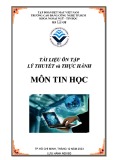 Tài liệu ôn tập Lý thuyết và thực hành Tin học - Trường Cao đẳng Công nghệ TP. HCM