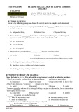 Đề thi giữa học kì 1 môn Tiếng Anh lớp 11 năm 2022-2023 - Trường THPT Cửa Tùng, Quảng Trị