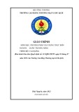 Giáo trình Phương pháp xây dựng thực đơn Quản trị nhà hàng (Cao đẳng) - Trường Cao đẳng Thương mại và Du lịch Thái Nguyên
