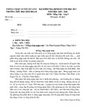 Đề thi học kì 1 môn Khoa học lớp 5 năm 2023-2024 - Trường Tiểu học Kim Hoa B