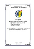 Giáo trình Bảo dưỡng, Sửa chữa Hệ thống Điều hòa Ô tô (Nghề Công nghệ Ô tô Cao đẳng) - Trường Cao đẳng Việt - Đức Nghệ An