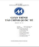 Giáo trình Tài chính quốc tế: Phần 2 - PGS.TS. Hồ Thủy Tiên (Chủ biên) - Download ngay!