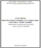 Giáo trình Phương pháp nghiên cứu khoa học giáo dục nghề nghiệp chuẩn nhất: Phần 1