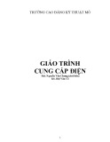 Giáo trình Cung cấp điện: Trường Cao đẳng Kỹ thuật Mỏ (Chuẩn Nhất)