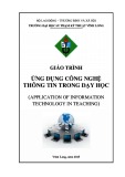 Giáo trình Ứng dụng công nghệ thông tin trong dạy học