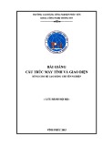 Bài giảng Cấu trúc máy tính và giao diện Trường Cao đẳng Công nghiệp Phúc Yên