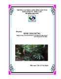Bài giảng Sinh thái rừng Trường Cao đẳng Cộng đồng Kon Tum [Mới nhất]