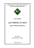 Giáo trình Lập trình căn bản: ThS. Nguyễn Văn Hiếu (Chuẩn nhất)
