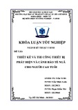 Khoá luận tốt nghiệm ngành Kỹ thuật y sinh: Thiết kế và thi công thiết bị phát hiện và cảnh báo té ngã cho người cao tuổi