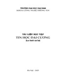 Tài liệu học tập Tin học đại cương: Phần 2