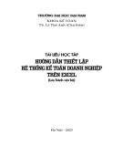 Hướng dẫn thiết lập hệ thống kế toán doanh nghiệp trên Excel (Phần 2) - Tài liệu học tập