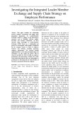 Investigating the integrated leader member exchange and supply chain strategy on employee performance