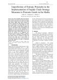Imperfection of entropy principles in the implementation of supply chain strategy measures to promote goods in the media