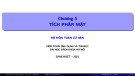 Bài giảng Giải tích II: Chương 5 - Tích phân mặt