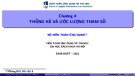 Bài giảng Xác suất thống kê: Chương 4.2 - Ước lượng điểm