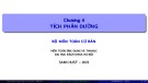 Bài giảng Giải tích II: Chương 4 - Tích phân đường