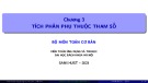 Bài giảng Giải tích II: Chương 3 - Tích phân phụ thuộc tham số