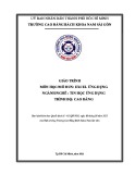 Giáo trình Excel ứng dụng (Nghề: Tin học ứng dụng - Cao đẳng) - Trường Cao đẳng Bách khoa Nam Sài Gòn (2023)