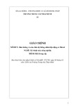 Giáo trình Bảo dưỡng và sửa chữa hệ thống nhiên liệu động cơ Diezel (Nghề: Kỹ thuật máy nông nghiệp - Trung cấp) - Trường Trung cấp Tháp Mười