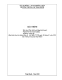 Giáo trình Phân tích hoạt động kinh doanh Kế toán doanh nghiệp (Trung cấp) - Trường Trung cấp Tháp Mười
