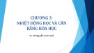 Bài giảng Hoá học trong kỹ thuật và khoa học môi trường: Chương 3 - TS. Võ Nguyễn Xuân Quế