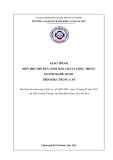 Giáo trình Đảm bảo chất lượng thuốc (Nghề: Dược - Trung cấp) - Trường Cao đẳng Bách khoa Nam Sài Gòn (2022)