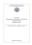 Giáo trình Đảm bảo chất lượng thuốc (Nghề: Dược - Cao đẳng) - Trường Cao đẳng Bách khoa Nam Sài Gòn (2023)