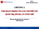 Bài giảng Quản trị rủi ro doanh nghiệp - Chương 2: Tầm quan trọng của các nguyên tắc quản trị, rủi ro và tuân thủ