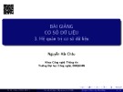 Bài giảng Cơ sở dữ liệu - Chương 3: Hệ quản trị cơ sở dữ liệu