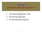 Bài giảng Giải tích hệ thống điện - Chương 3: Mô hình đường dây truyền tải