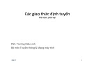 Bài giảng Các giao thức định tuyến: Khái niệm, phân loại