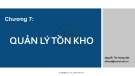 Bài giảng Quản lý sản xuất: Chương 7 - Nguyễn Thị Hoàng Mai