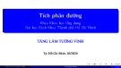 Bài giảng Giải tích 2: Tích phân đường - Tăng Lâm Tường Vinh