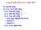 Bài giảng Tinh thể và khoáng vật - Chương 3: Sự đối xứng của tinh thể