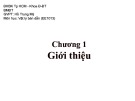 Bài giảng Vật lý bán dẫn: Chương 1 - Hồ Trung Mỹ