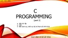 Bài giảng Thực hành cơ sở lập trình: C Programming (Phần 2)