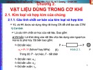 Bài giảng Cơ khí đại cương: Chương 2 - PGS.TS. Nguyễn Tiến Dương