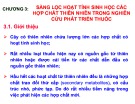 Bài giảng Các phương pháp sàng lọc để đánh giá hoạt tính sinh học trong nghiên cứu phát triển thuốc: Chương 3